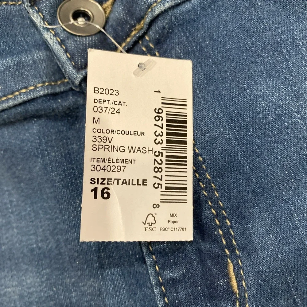 The children's place Jeans Girls Size 16 Straight Blue‎ Stretch New